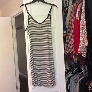 Brave soul striped strappy back dress